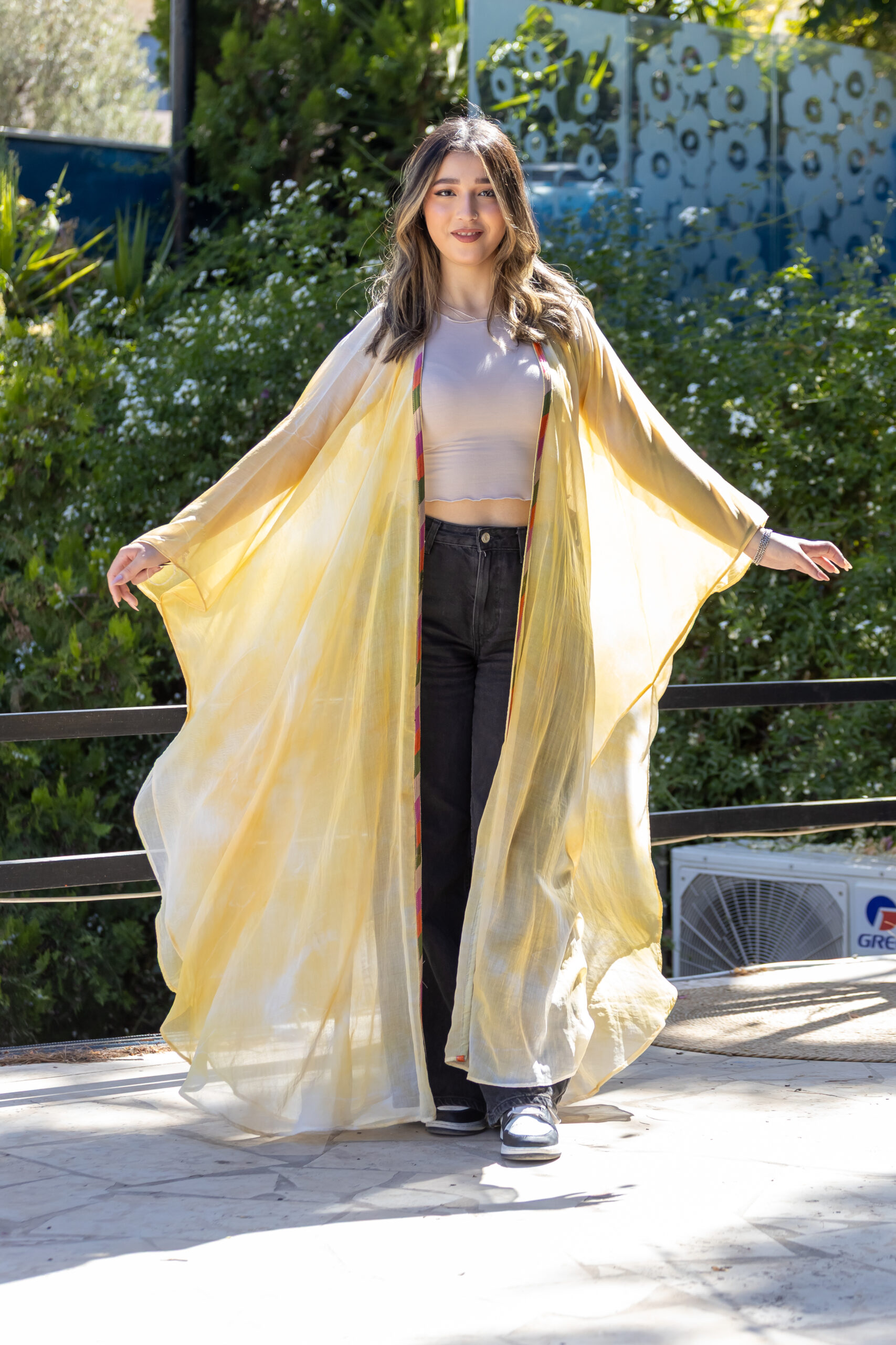 Naturally Onion-Skin Dyed Long Jacket - Image 2