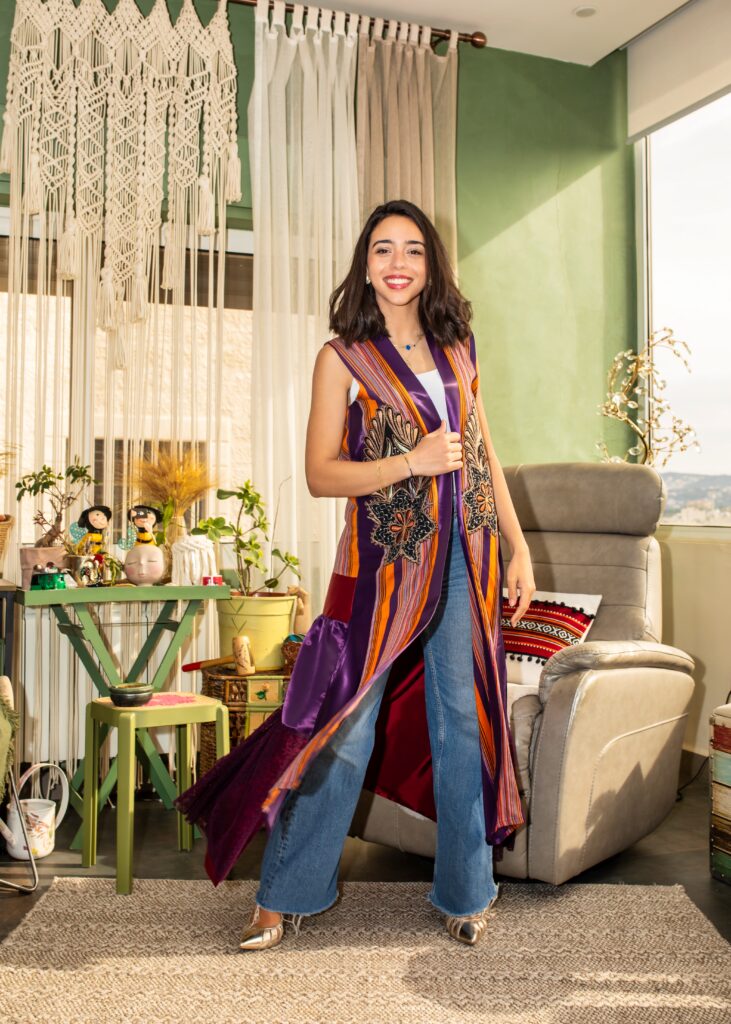 Mix and match Fabrics Long Vest