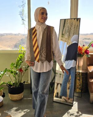Upcycled Vest of Tie Connected